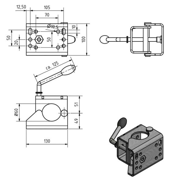 Klemmschelle Ø 60 mm